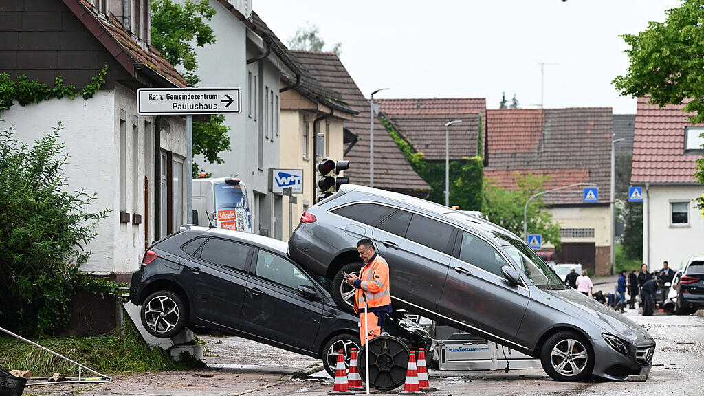 Hochwasser in S\u00fcddeutschland