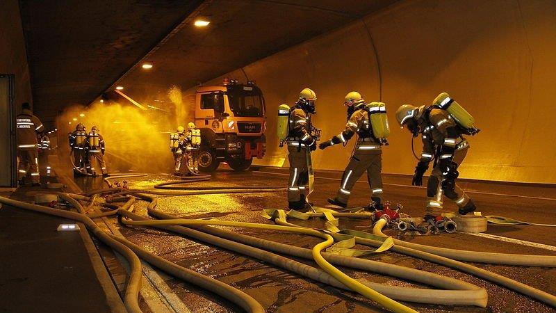 Großübung im Katschbergtunnel