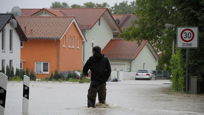Hochwasser in Freilassing