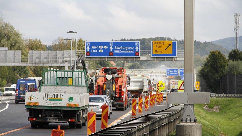Neue Verkehrsführung bei Salzburg-Mitte