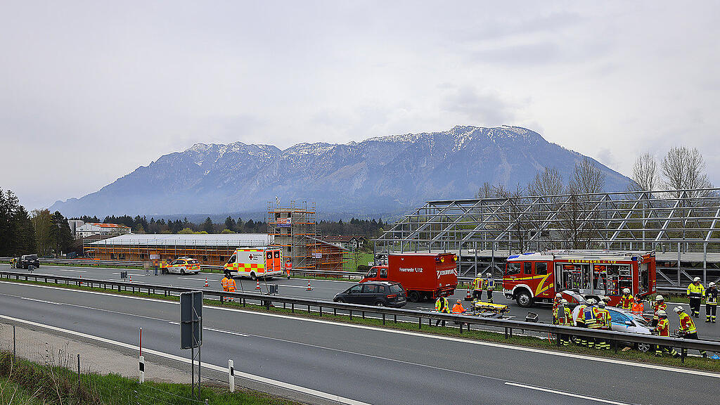 Unfall A8 Piding Geisterfahrerin