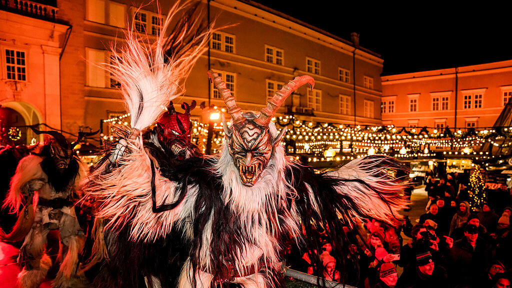 Der Krampuslauf am Christkindlmarkt