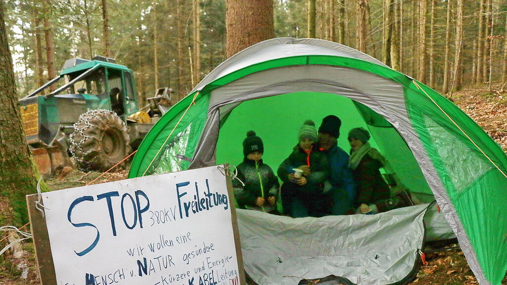380-kv-leitung, widerstand, gegner, protest, bad vigaun