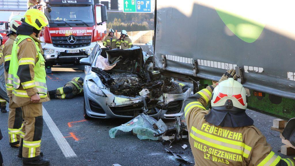 Schwerer Auffahrunfall am Walserberg