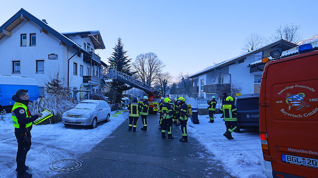 Gästehaus-Brand in Bayerisch Gmain