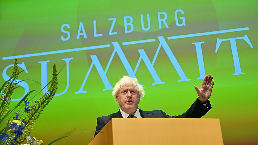 Boris Johnson beim Salzburg Summit