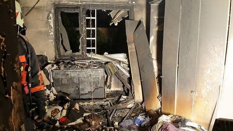 Beim Brand entstand ein hoher Sachschaden.