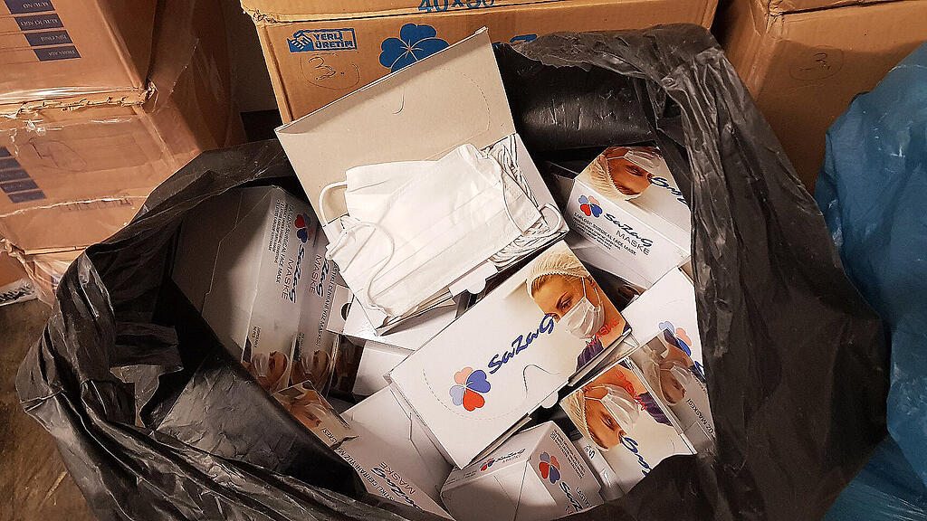 Geschmuggelte Mundschutz-Masken