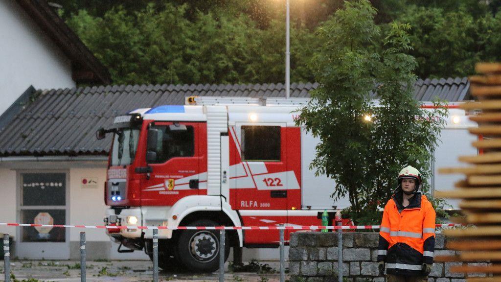 Unwetter in Großgmain
