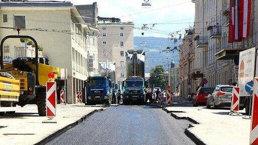 Baustelle in der Schwarzstraße
