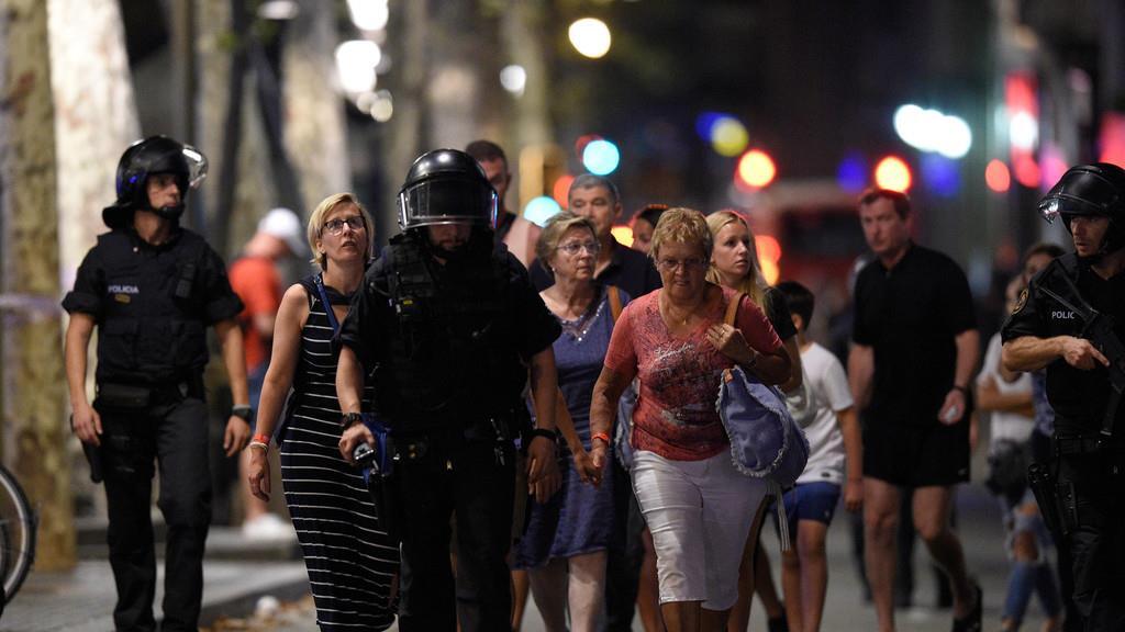Terror in Barcelona: Bilder vom Abend