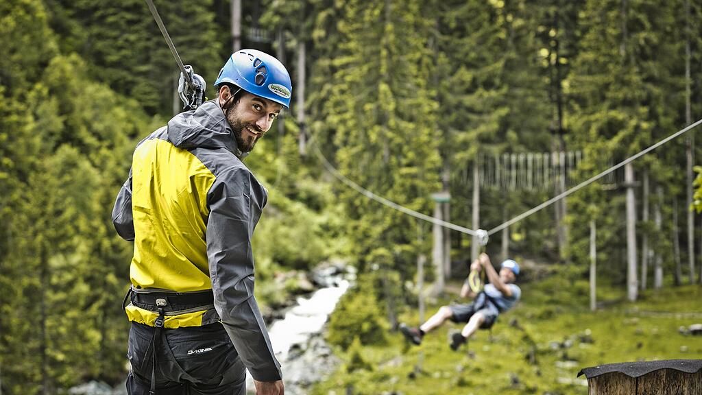 Hochseilgarten Saalbach Hinterglemm.