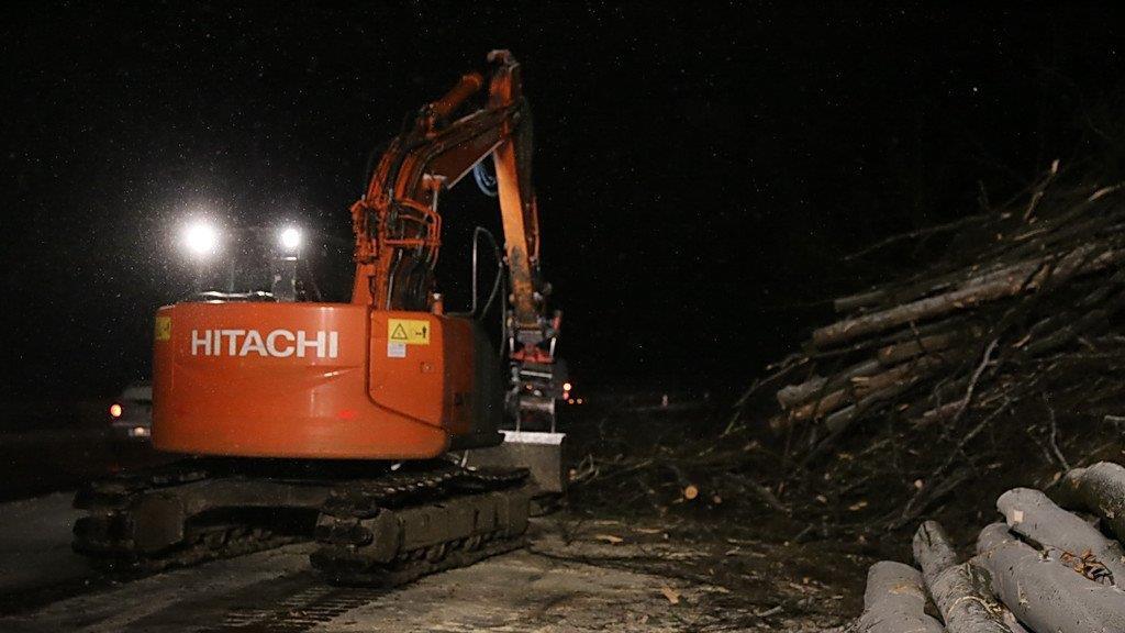 Rodungsarbeiten an der A1