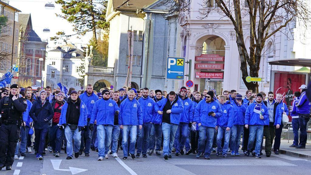Schalke-Fans in Salzburg