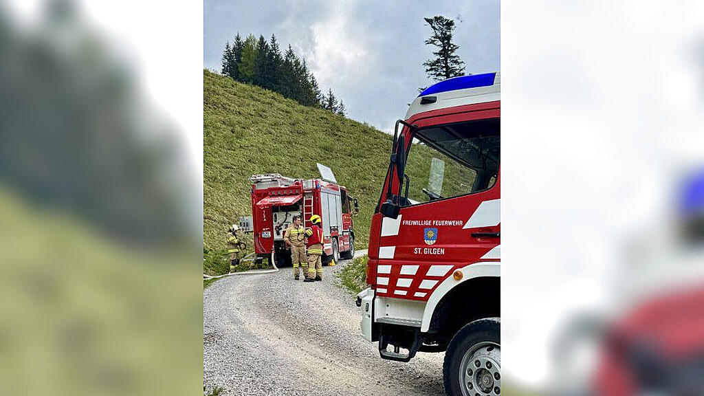 Brandeinsatz Stubneralm Feuerwehr Abersee