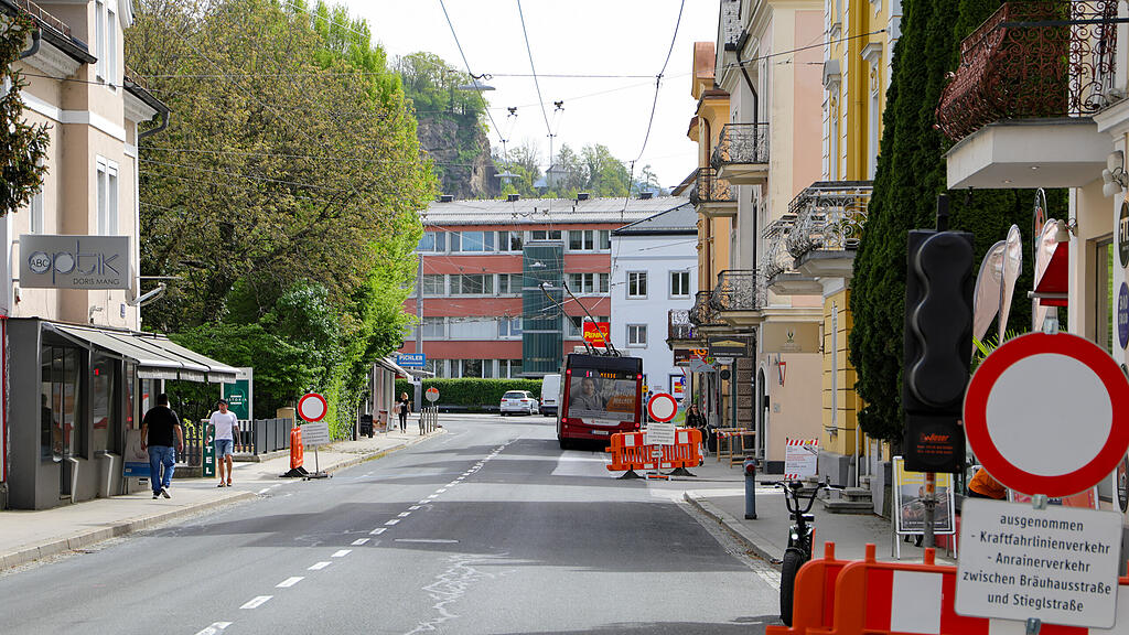 Bauarbeiten Maxglaner Hauptstraße