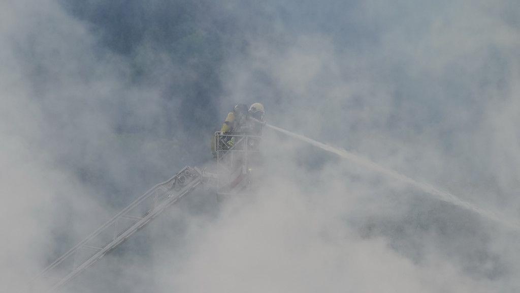 Brand beim Gut Guggenthal