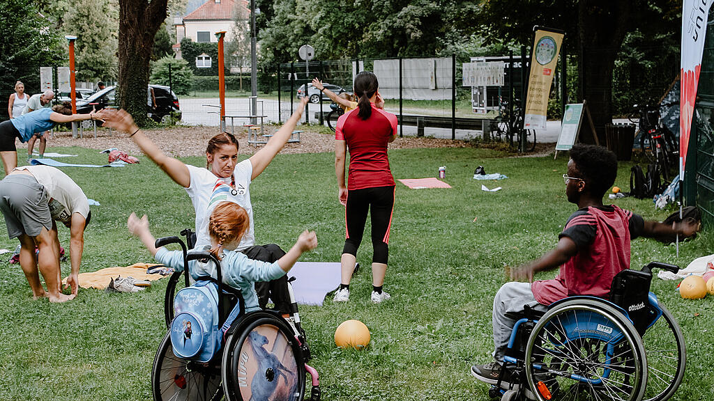 Bewegt im Park, Inklusives Training, Sportunion