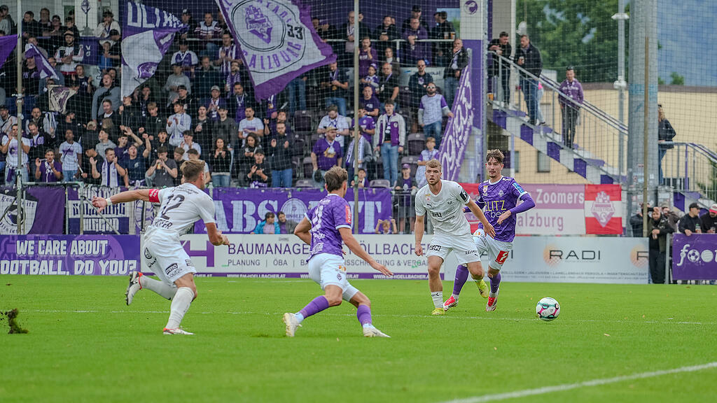 2. Liga: Austria Salzburg gegen Amstetten