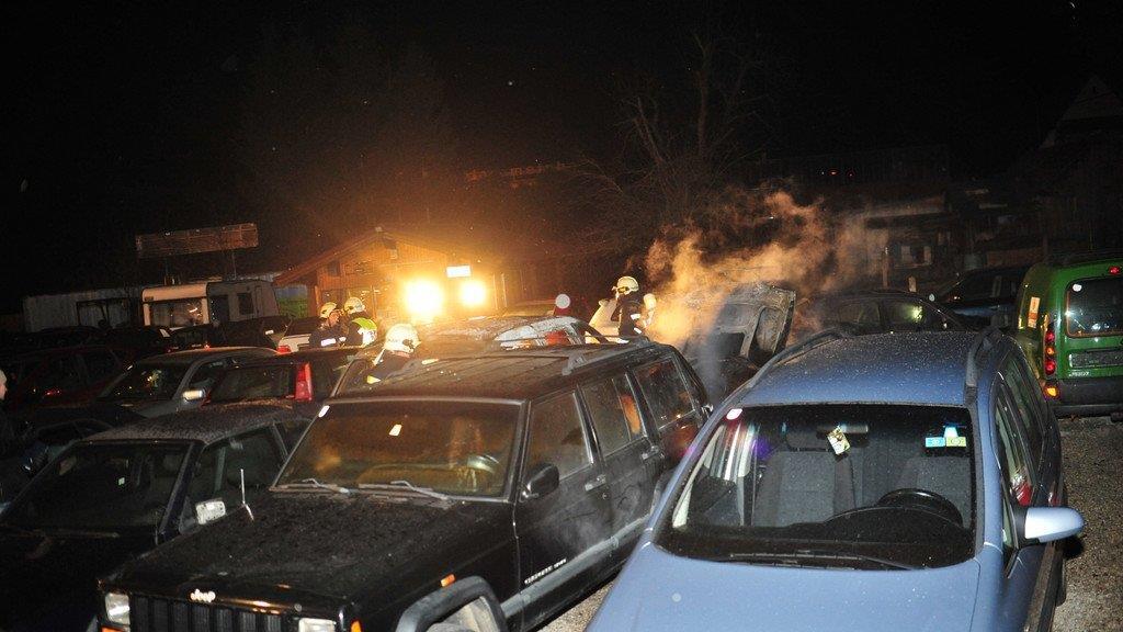 KFZ-Brand in Haid