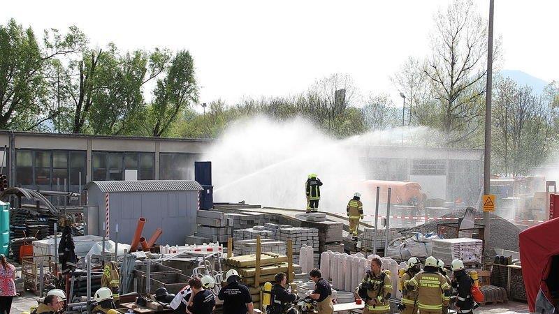 Großübung der FF Salzburg