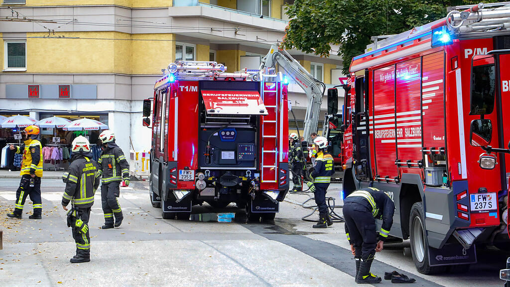Gasleitung in Salzburg-Lehen beschädigt