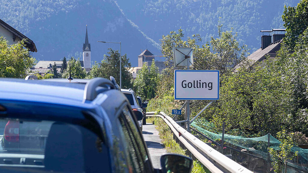 Stau in Golling, symb_Golling