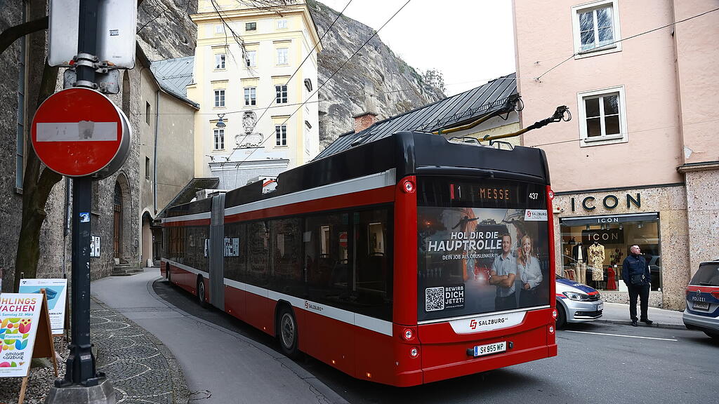 Obus-Leitung in Münzgasse gerissen