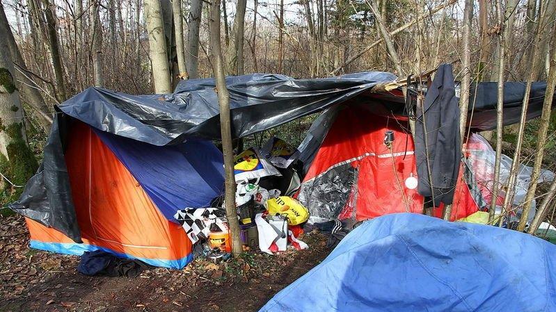 Illegales Zeltlager