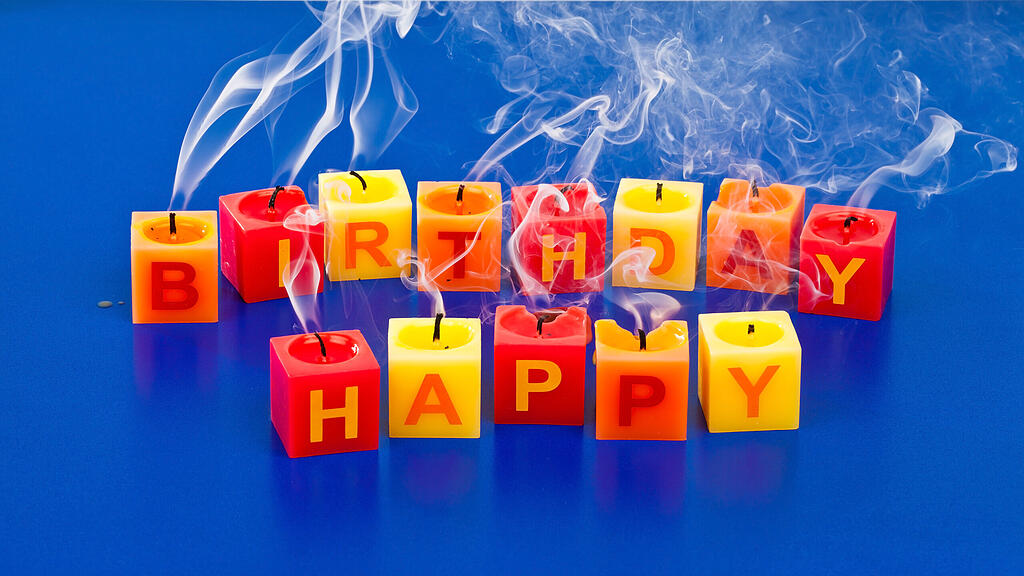 Happy Birthday, Kerzen, Geburtstag, SB