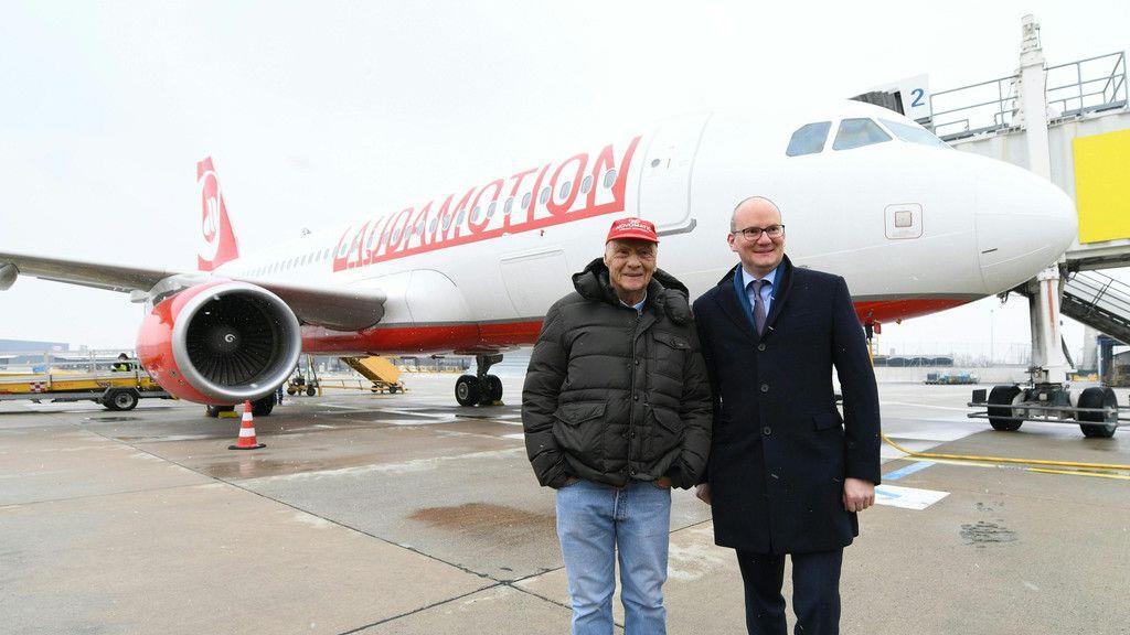 Erster Laudamotion-Testflug nach Düsseldorf