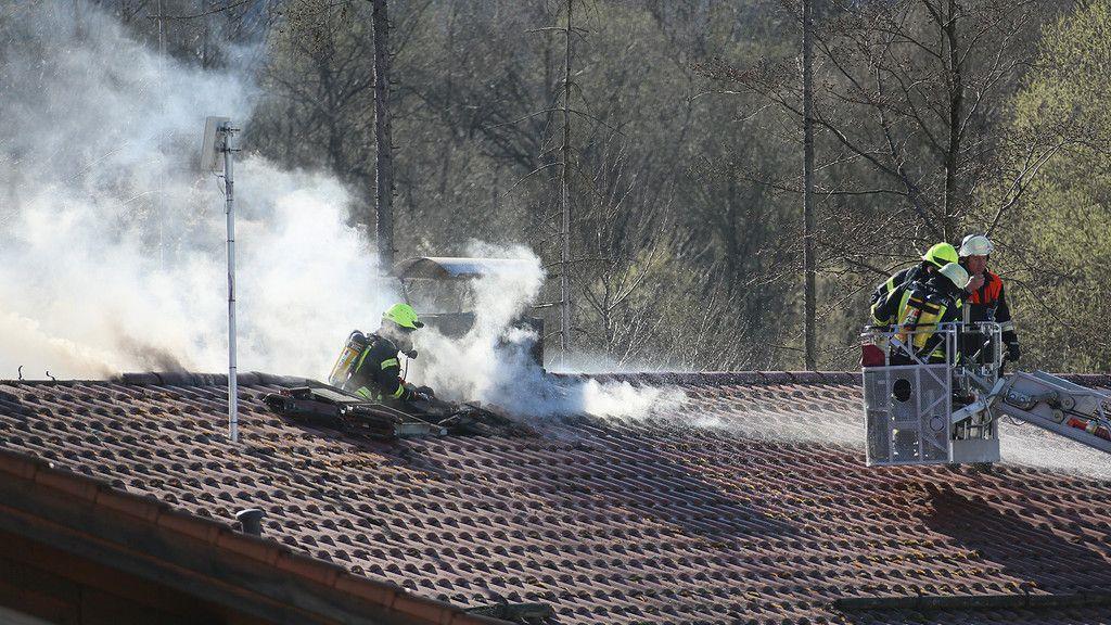 Dachstuhlbrand in Marzoll