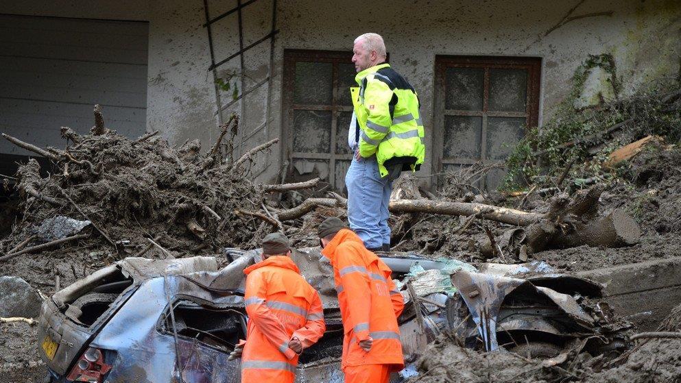 Hochwasser, Tag2: Aufräumen in Hüttau