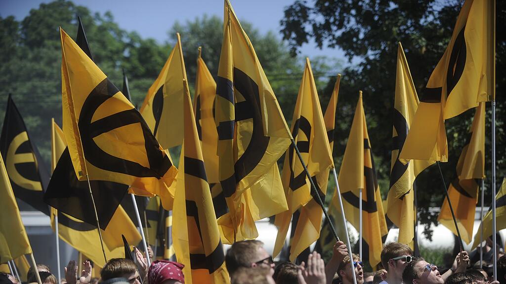 Die Identitäre Bewegung demonstrierte auch in Wien (Archivbild).
