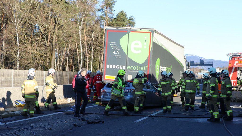 Schwerer Auffahrunfall am Walserberg