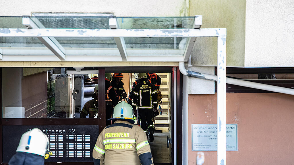 Kellerbrand, Plainstraße, Feuerwehr