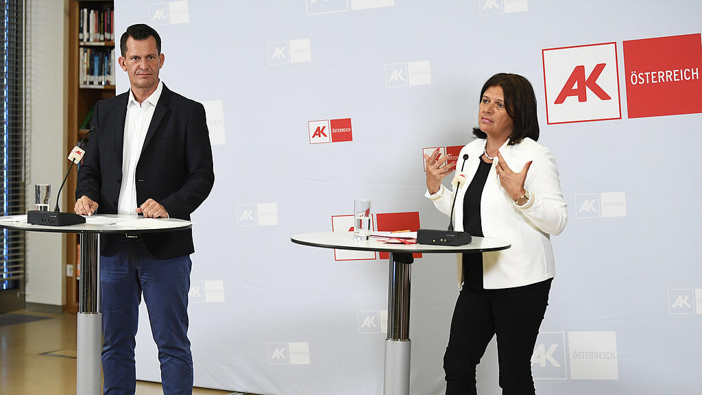 Sozialminister Wolfgang Mückstein und AK-Präsidentin Renate Anderl