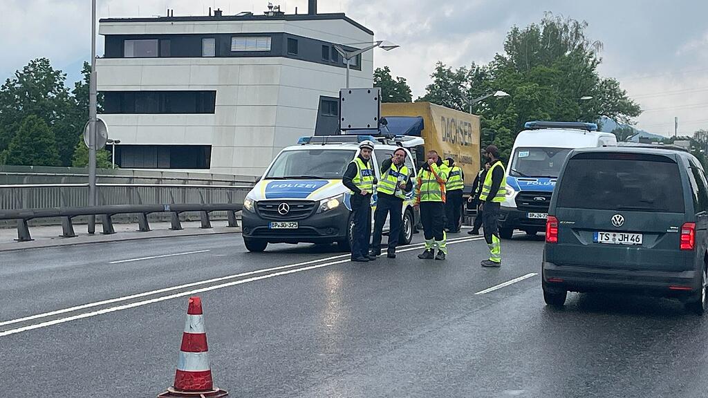 Grenzkontrollen Freilassing Saalbrücke