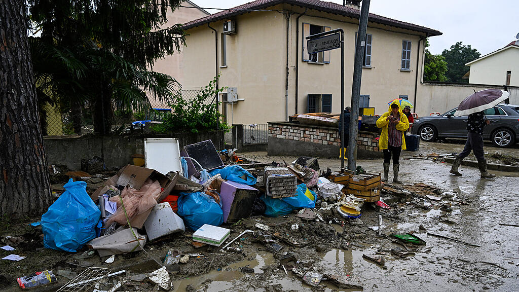 Unwetter: Schäden in Italien
