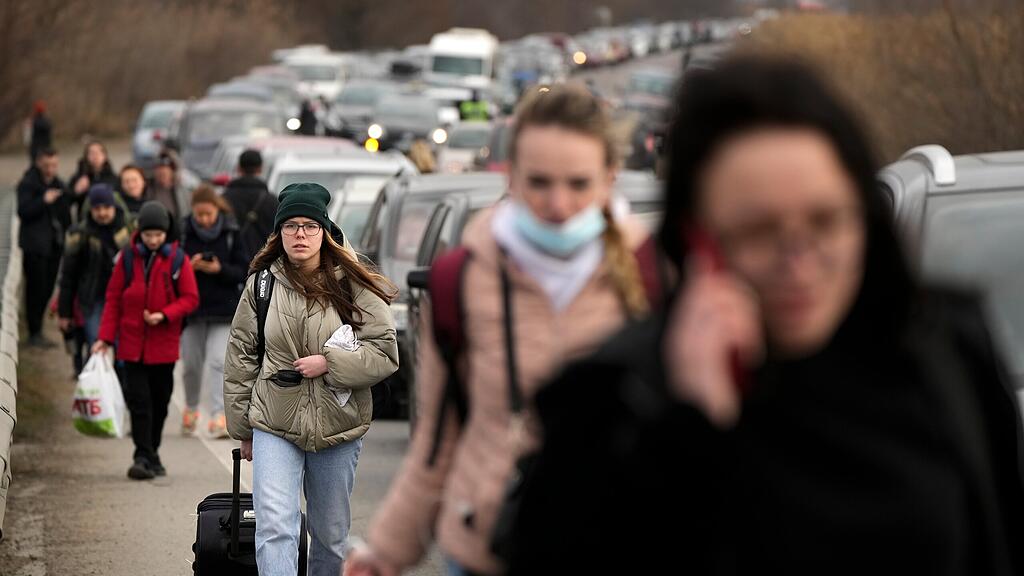 Krieg in Ukraine: Menschen auf der Flucht