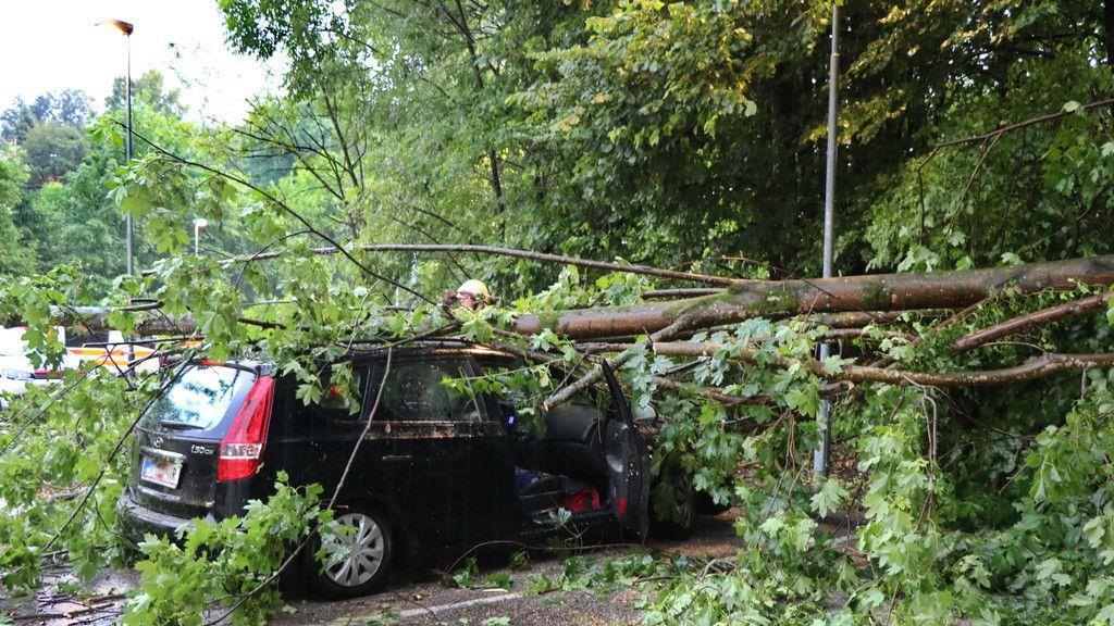 Unwetter in Großgmain