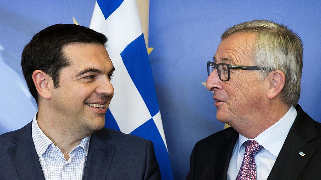 Griechenlands Premier Alexis Tsipras (li.) mit Jean-Claude Juncker, dem Präsidenten der Europäischen Kommission.
