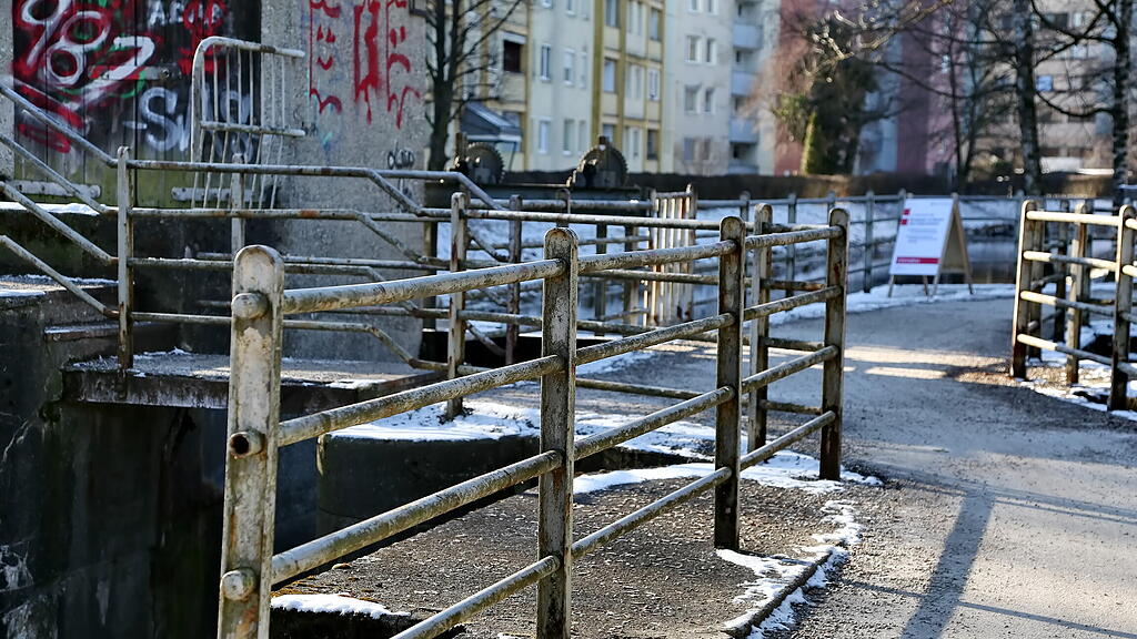 Bauarbeiten an der Glan