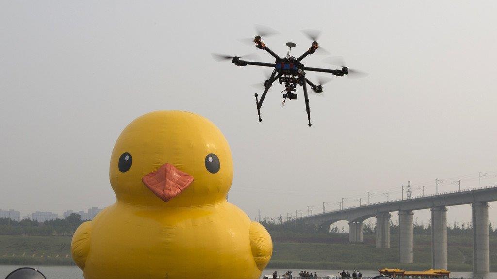 Riesen-Gummiente in China