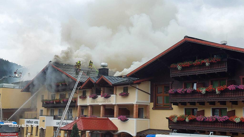 Hotelbrand in Filzmoos