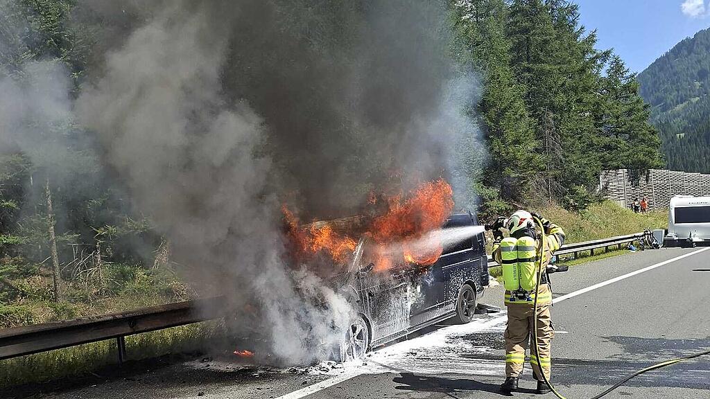Pkw-Brand A10 Zederhaus