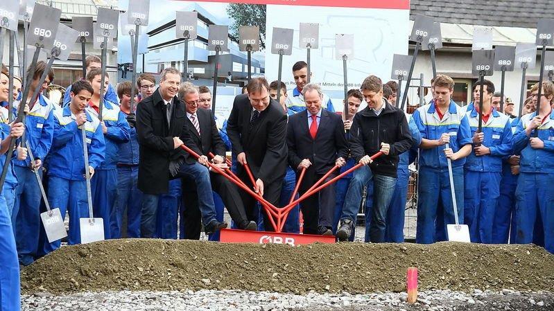 Spatenstich der neuen ÖBB-Lehrlingswerkstätte