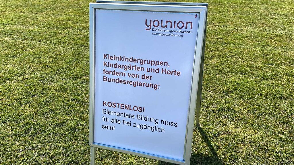 Kindergartenpersonal streikt in Salzburg