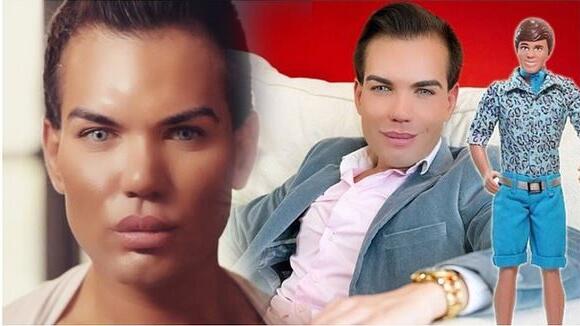Rund 250.000 Euro investierte Rodrigo Alves in Schönheitsoperationen um wie Ken auszusehen.