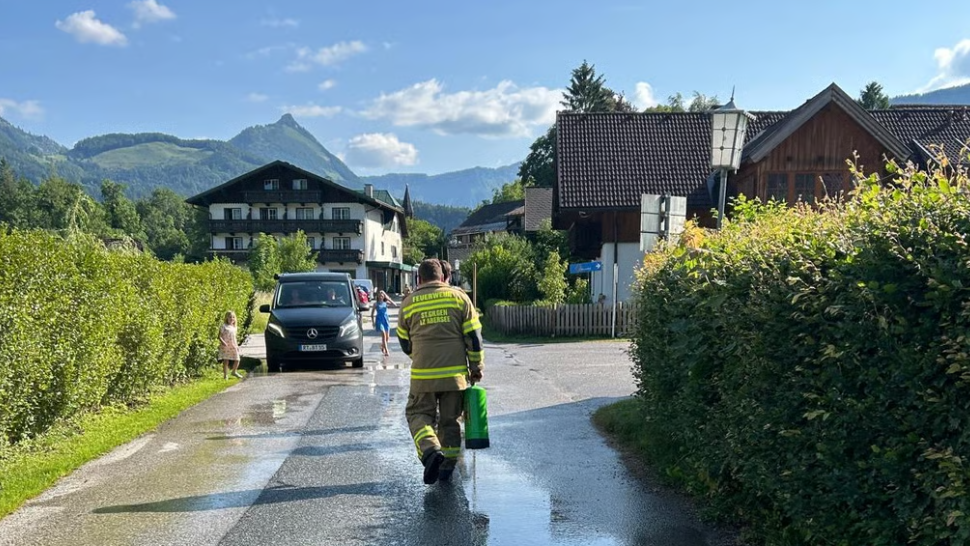 Ölspur hält Feuerwehr in St. Gilgen auf Trab auf Trab